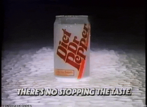 Diet Dr Pepper Vintage Commercial GIF