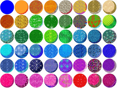 Different Balls Of Glitter Bomb GIF