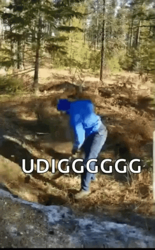 Digging On Hike GIF