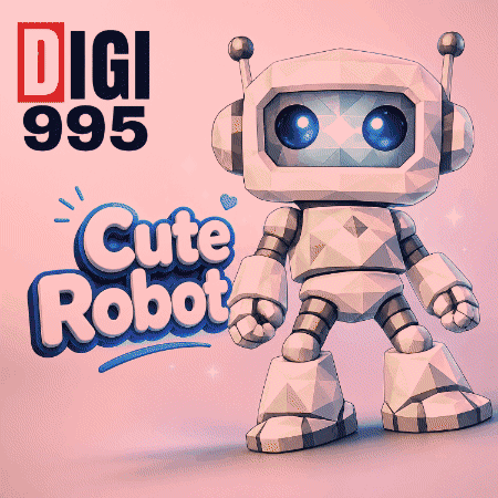Digi 995 Cute Robot With White Robot