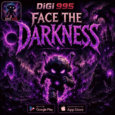Digi 995 Face the Darkness Robot Poster