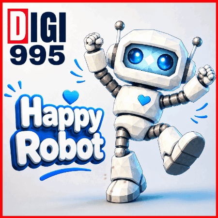 Digi 995 Happy Robot Advertisement