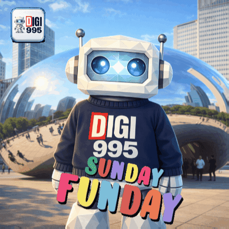 Digi 995 Sunday Funday Robot GIF