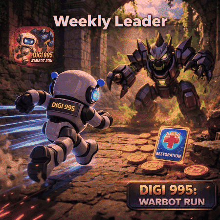 Digi 995 Warbot Run Robot Running From Monster