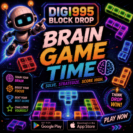 digi995 block drop brain game time
