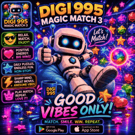 Digi995 Magic Match 3 Robot