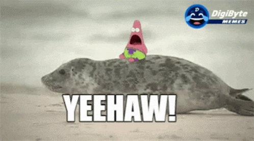 Digibyte Yeehaw Patrick Star GIF