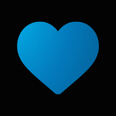 Digital Blue Heart GIF
