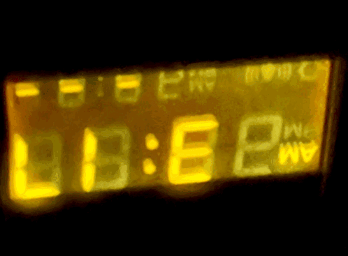 Digital Clock Showing 13:58