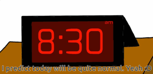 Digital Clock Showing 8:30