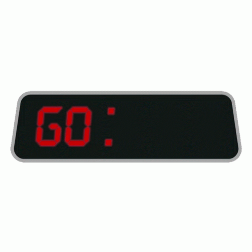 Digital Clock With Red Letters Time GIF