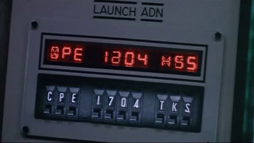 Digital Display Saying Launch And XPE1804 RMS GIF