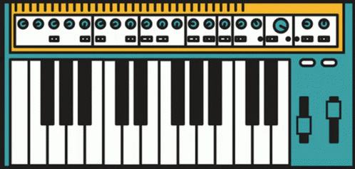 Digital Playin Piano Art GIF