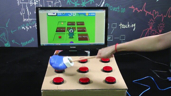 Digital Whack A Mole Game GIF
