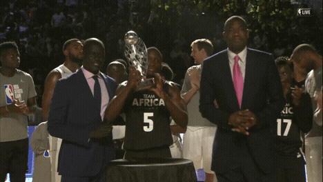 Dikembe Mutombo Team Africa Win GIF