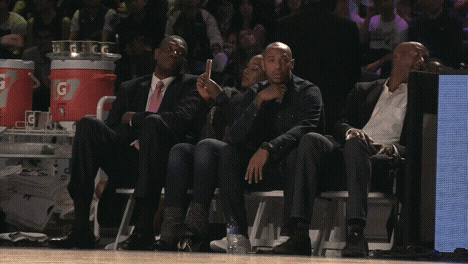 Dikembe Mutombo Watching The Game GIF