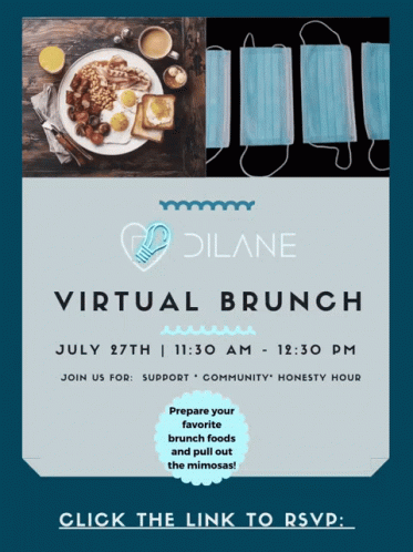 Dilane Virtual Brunch Flyer