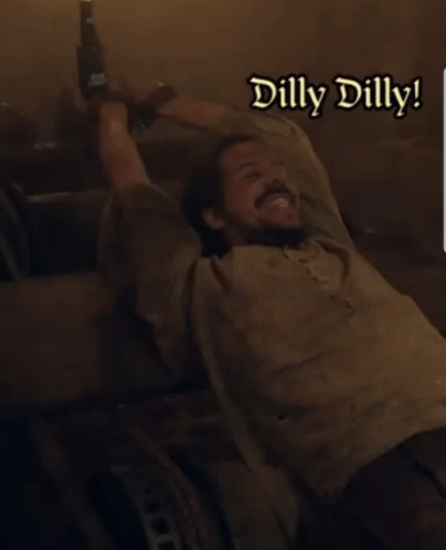 Dilly Dilly Men In Cage Cheers GIF