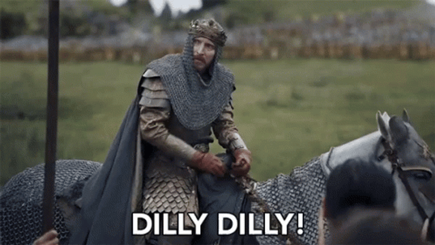Dilly Dilly Knight On Horse GIF