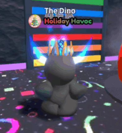 Dino Holiday Havoc Dancing GIF