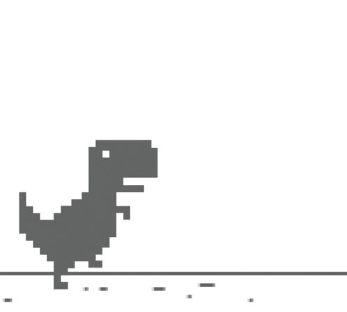 Dino Leaping Over S Video Game GIF