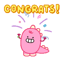 Dino Party Sticker GIF