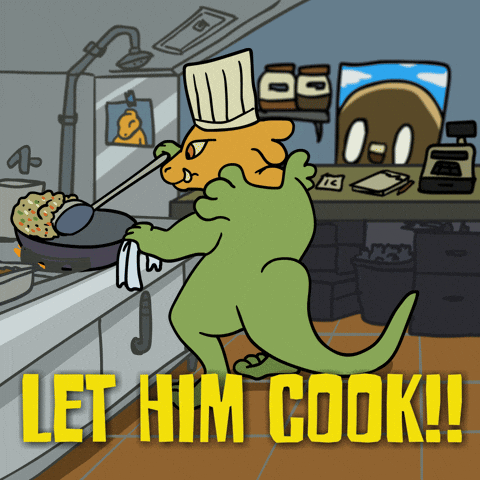 Dinosaur Chef Let Him Cook GIF