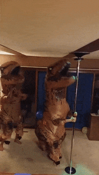 Dinosaur Dance Party GIF