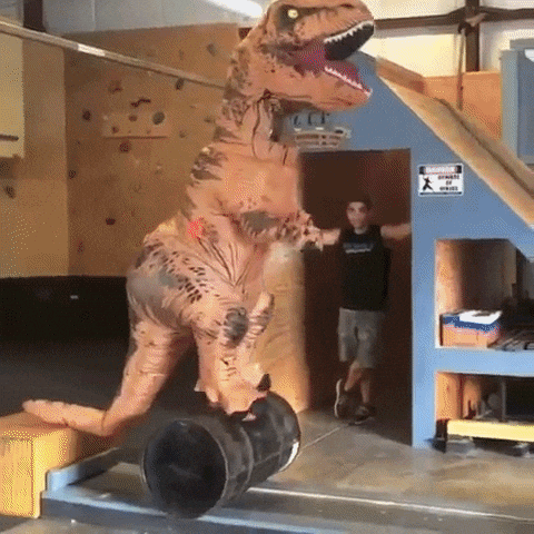 Dinosaur Do Work Out GIF