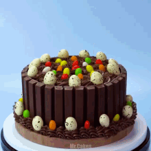 Dinosaur Egg Chocolate Cake GIF