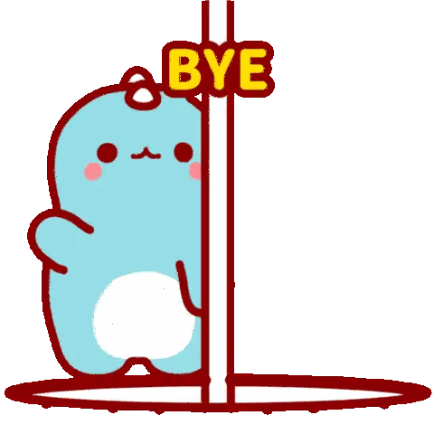 Dinosaur Holding Bye Sign