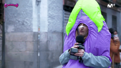 Dinosaur Hug Emoji Eggplant Costume GIF