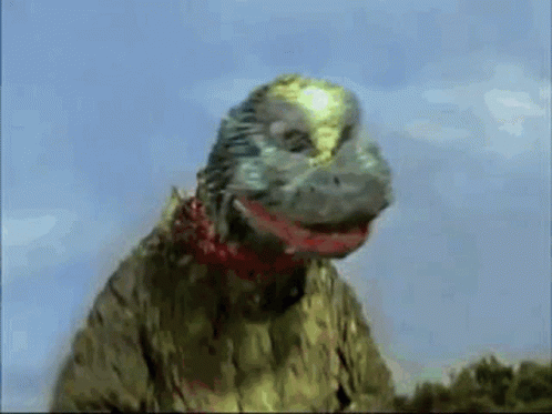 Dinosaur With Red Mouth
