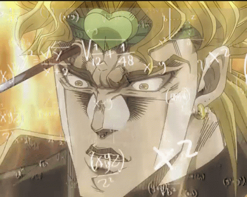 Dio Brando Mathematics Funny Anime GIF