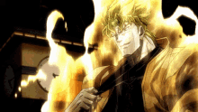 Dio Brando's Burning Aura Za Warudo GIF