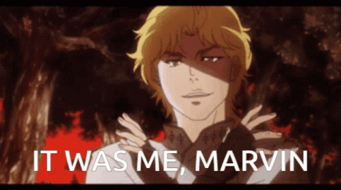 Dio Brando's It Was Me Marvin GIF