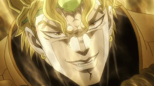 Dio From JoJo's Bizarre Adventure Smiling GIF