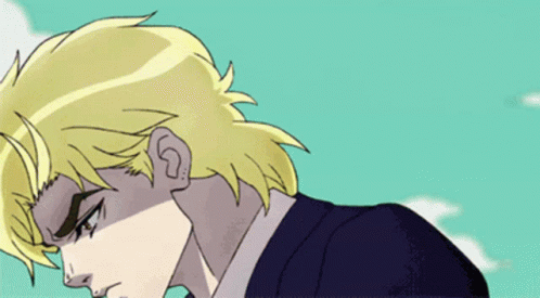 Dio Brando Serious Face Reaction GIF