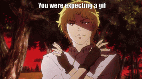 Dio Doing Cross Arms GIF