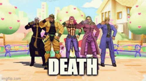 Dio With Jojo's Bizarre Adventure Team Dancing Death GIF
