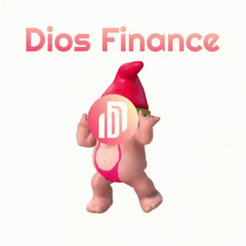 Dios Finance Cartoon Gnome In Pink Bikini GIF