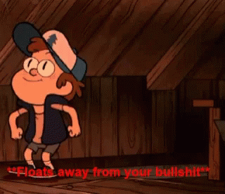 Dipper Pines Floats Away GIF