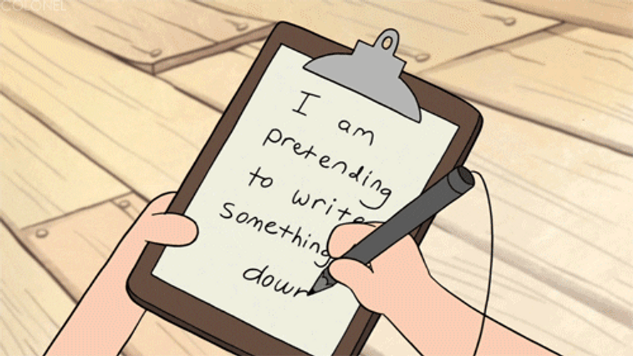 Dipper Pines I Am Pretending Take Notes GIF