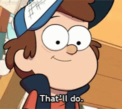 Dipper Pines Satisfied GIF