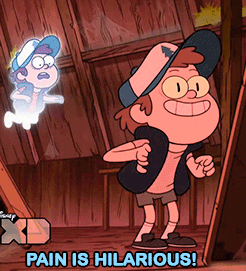 Dipper Pines Talking About Pain GIF