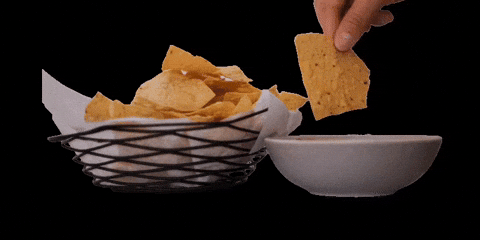 Dipping Nacho In Salsa GIF