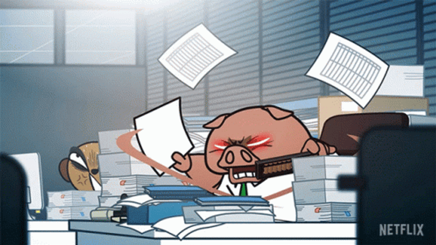 Director Ton Angry Working Hard GIF