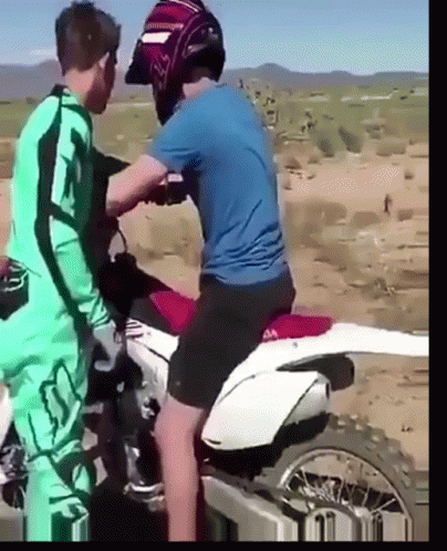 Dirt Bike Wild Ride Mishap GIF