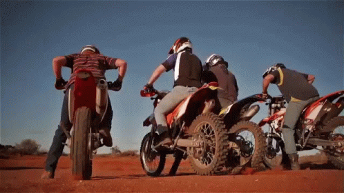Motorcycle Dirt Bike Racing GIF