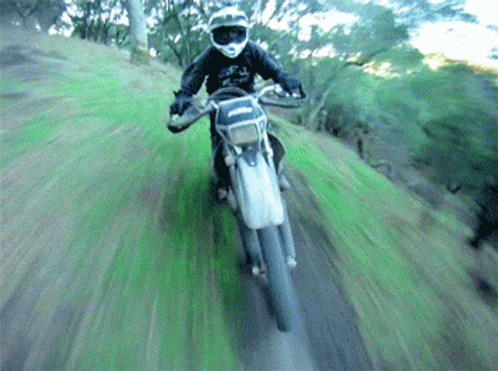 Motocross Dirt Bike Ride Time Lapse GIF